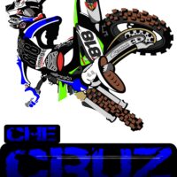SEMI CUSTOM MX CARTOON . KIT OF 4