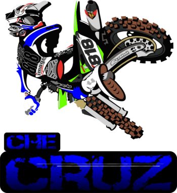 SEMI CUSTOM MX CARTOON . KIT OF 4