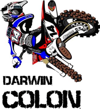 SEMI CUSTOM MX CARTOON . KIT OF 4 - Image 2