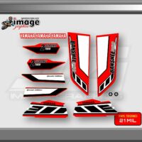 Yamaha banshee graphics KIT RED 21MIL THICK HIGH GLOSS