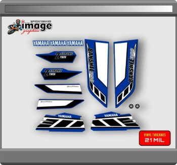 Yamaha Banshee full graphics kit special edition blue