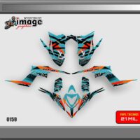 Yamaha Raptor 700 700R graphics kit 2013 2014 2017 2018 2020 stickers atv