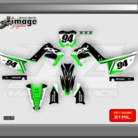 KX 125 Kx 250 2003-2007 SEMI CUSTOM POLISPORT RESTYLE KIT GRAPHICS KIT