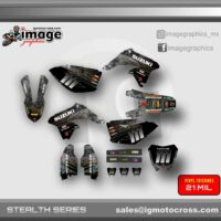 SUZUKI RMZ 450 2008 -2017 GRAPHICS SET ADD NAME AND NUMBER FREE MINI PLATES