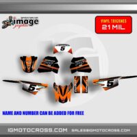 YAMAHA PW 50 PW50 GRAPHICS KIT DECALS Fits Years 1990 - 2020 ORANGE