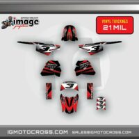 YAMAHA PW 50 PW50 GRAPHICS KIT DECALS Fits Years 1990 - 2018 RED