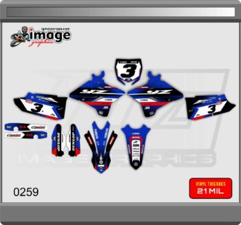 Yamaha YZ 125 250 YZ125X YZ 250X2015-2021 GRAPHICS STICKER KIT DECALS - Image 2