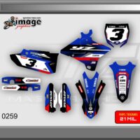 Yamaha YZ 125 250 YZ125X YZ 250X2015-2021 GRAPHICS STICKER KIT DECALS