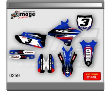 Yamaha YZ 125 250 YZ125X YZ 250X2015-2021 GRAPHICS STICKER KIT DECALS