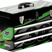 Tool Box Graphics Set For Husky 3 Drawer Metal Toolbox Motocross KAWASAKI green
