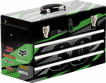 Tool Box Graphics Set For Husky 3 Drawer Metal Toolbox Motocross KAWASAKI green