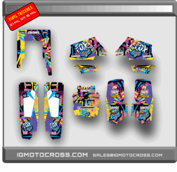Yamaha Banshee full graphics kit multicolor