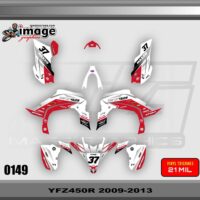 Yamaha yfz 450R 2009-2013 full graphics kit