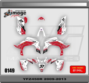 Yamaha yfz 450R 2009-2013 full graphics kit