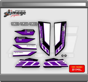 Yamaha Banshee full graphics kit special edition style purple