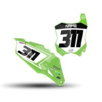 KX450F 19-23 KX250F 21-23 GRAPHICS NUMBER PLATE BACKGROUNDS SET