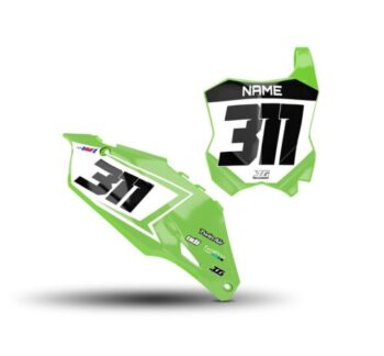 KX450F 19-23 KX250F 21-23 GRAPHICS NUMBER PLATE BACKGROUNDS SET