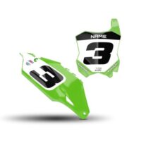 KX450F 19-23 KX250F 21-23 GRAPHICS NUMBER PLATES BACKGROUNDS SET