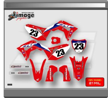 HONDA CRF450R 2017 2018 2019 2020  250r 18-21  GRAPHICS KIT SEMI CUSTOM - Image 2