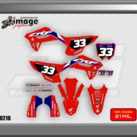 HONDA CRF250R  2022 GRAPHICS TEAM STYLE KIT SEMI CUSTOM  |