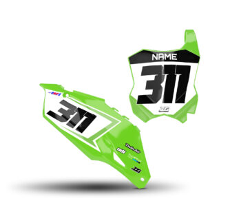 KX450F 19-23 KX250F 21-23 GRAPHICS NUMBER PLATE BACKGROUNDS SET - Image 2