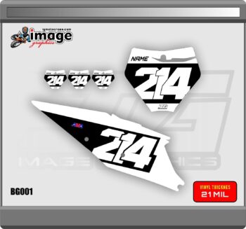 KTM NUMBERPLATES GRAPHICS BACKGROUNDS SET  125-450 2019-2022 SX,SXF,XC,XCF