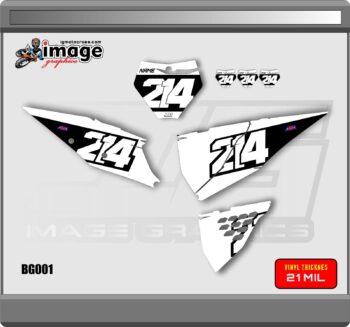 KTM NUMBERPLATES GRAPHICS BACKGROUNDS SET  125-450 2019-2022 SX,SXF,XC,XCF - Image 2