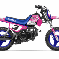 YAMAHA PW 50 PW50  GRAPHICS KIT DECALS  Fits Years 1990 - 2023 BLUE STOCK STYLE (Copy)