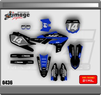 Graphics decals stickers kit Yamaha YZ250F 2019-2023 YZ450F 2018-2022