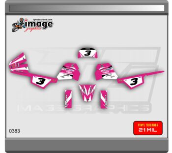 YAMAHA PW 50 PW50  GRAPHICS KIT DECALS  Fits Years 1990 - 2023 BLUE STOCK STYLE (Copy) - Image 2