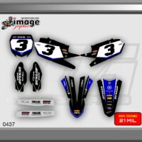 Graphics decals stickers kit Yamaha YZ250F 2019-2023 YZ450F 2018-2022