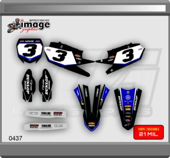 Graphics decals stickers kit Yamaha YZ250F 2019-2023 YZ450F 2018-2022