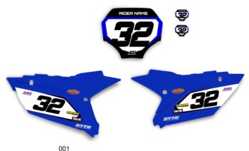 YAMAHA YZ450f 2023 -25 YZ250F 2024-25 BACKGROUND GRAPHICS MINI PLATES GPX INCLUDED - Image 2