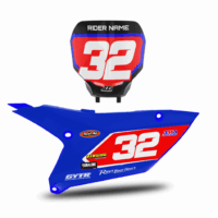 YAMAHA YZ450f 2023 -25 YZ250F 2024-25 BACKGROUND GRAPHICS MINI PLATES GPX INCLUDED